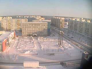 Raduzhny City Center from Hotel AganGrad