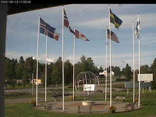 Arctic Circle from the Polcirkelhuset on Stora Vägen