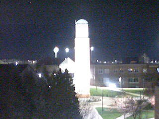 GVSU - Cook Carillon Clock Tower from Henry Hall
