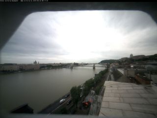 The Danube River from Hotel Victoria