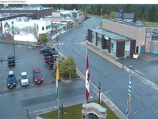 Downtown Sparwood from Sparwood Municipal Office