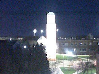 GVSU - Cook Carillon Clock Tower from Henry Hall