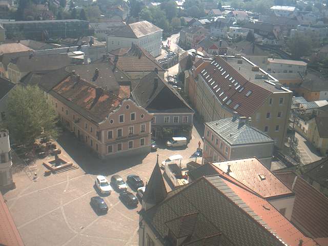 Overlooking Hauptplatz from St Michael's Church Tower 