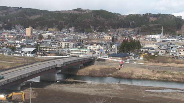 Overlooking the Kuji River from Culture Centre of Kuji