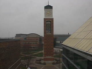 GVSU - Cook Carillon Clock Tower from Kirkhof