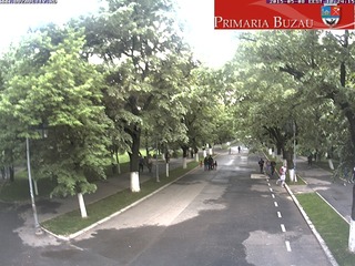 Crang Park from City Hall of Buzau
