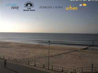 Boscombe Beach from Urban Reef Restaurant on Boscombe Promenade