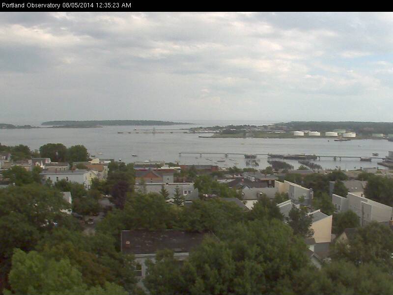 View From the Top of the Portland Maine Observatory
