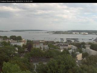 View From the Top of the Portland Maine Observatory