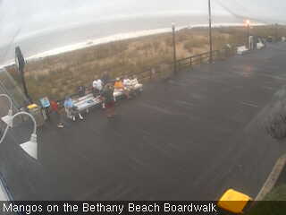 Overlooking Bethany Beach Boardwalk from Mangos Restaurant