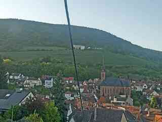 View of the town-moving view