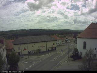 Traffic Cam Overlooking Cinema and Church