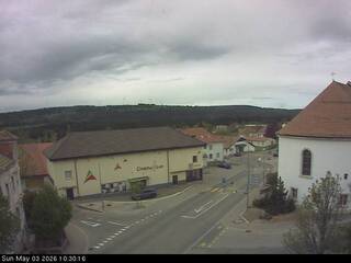 Traffic Cam Overlooking Cinema and Church