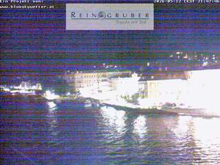 View of Gmunden from a Clothing Store