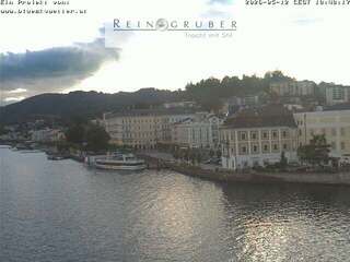 View of Gmunden from a Clothing Store