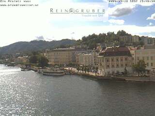 View of Gmunden from a Clothing Store