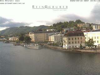 View of Gmunden from a Clothing Store