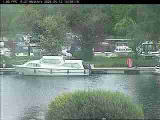 Moored Boats on Canal