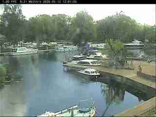 Moored Boats on Canal