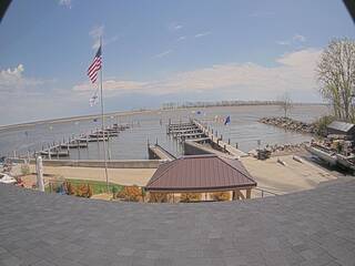 Piers on Lake Michigan