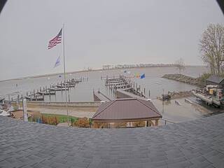 Piers on Lake Michigan