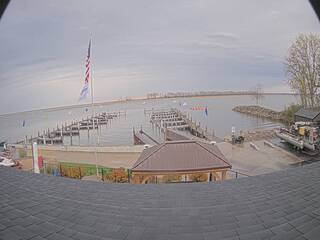 Piers on Lake Michigan
