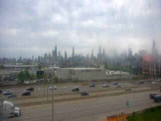 Freeway & Chicago skyline