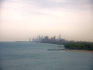 Lake Michigan & city view