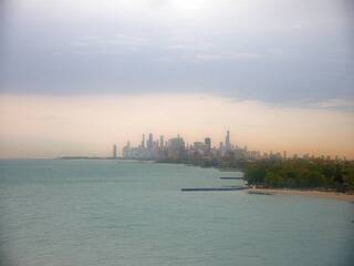 Lake Michigan & city view