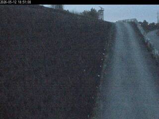 Road with stone walls