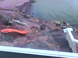 Stairs down to Trista River