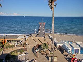 Pier and promenade in Ceriale