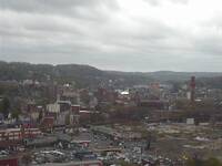 Brick Clock Tower view