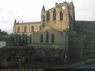 Beaumont Street over-looking Hexham Abbey Grounds