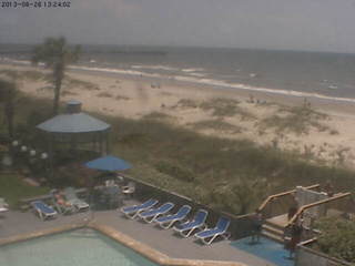 Beach view from Ocean Isle Inn