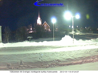 Eurosuando Economic Association - View toward Karesuando Church